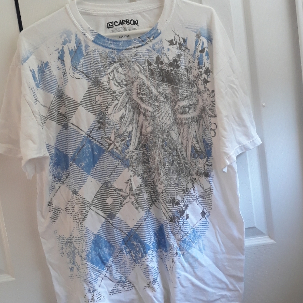 White decorated t-shirt